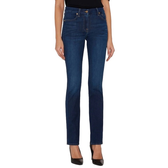 Seven 7 For All Mankind Straight Jeans Premium Denim - Picture 1 of 11